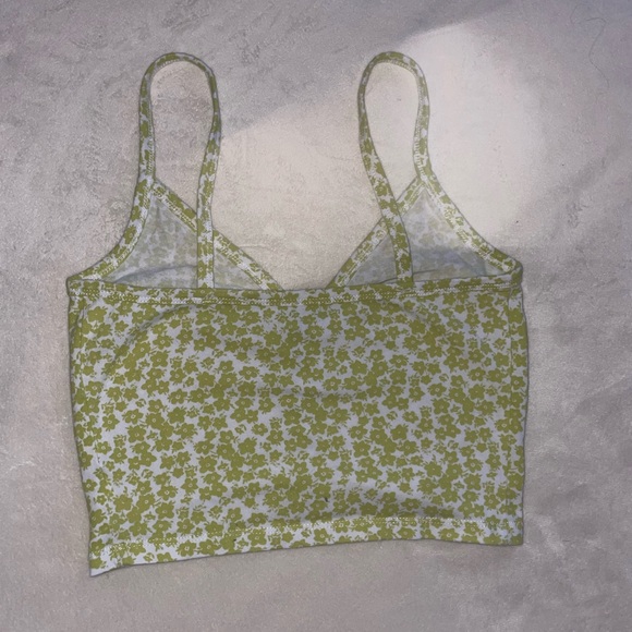 Pacsun tank top - green floral print - size XS - Picture 2 of 3